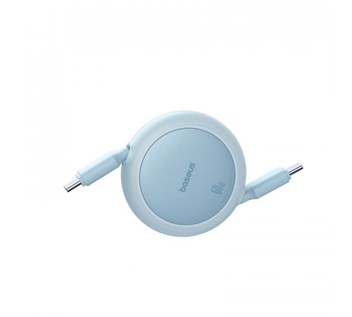 Кабель Baseus Free2Pull Mini Charging Cable USB-C to USB-C 60W 1m Galaxy Blue (P10364500311-01)