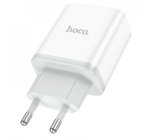 Мережевий зарядний пристрій HOCO C105A Stage dual port PD20W+QC3.0 charger White (6931474782946)