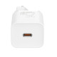 Мережевий зарядний пристрій з кабелем Baseus Super Si Quick Charger 1C 25W EU Sets White（ Mini White Cable Type-C to Type-C 3A 1m White） (TZCCSUP-L02)