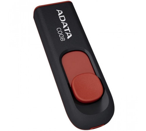 Флеш-накопичувач ADATA USB 2.0 C008 32Gb Black/Red (AC008-32G-RKD)