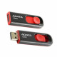 Флеш-накопичувач ADATA USB 2.0 C008 32Gb Black/Red (AC008-32G-RKD)