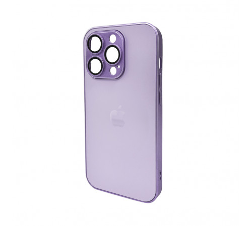 Чохол для смартфона AG Glass Matt Frame Color Logo for Apple iPhone 14 Pro Light Purple (AGMattFrameiP14PLPurple)