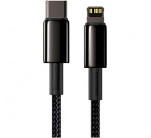 Кабель Baseus Tungsten Gold Fast Charging Data Cable Type-C to iP PD 20W 1m Black (CATLWJ-01)