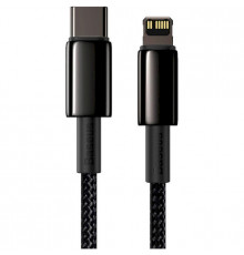 Кабель Baseus Tungsten Gold Fast Charging Data Cable Type-C to iP PD 20W 1m Black (CATLWJ-01)
