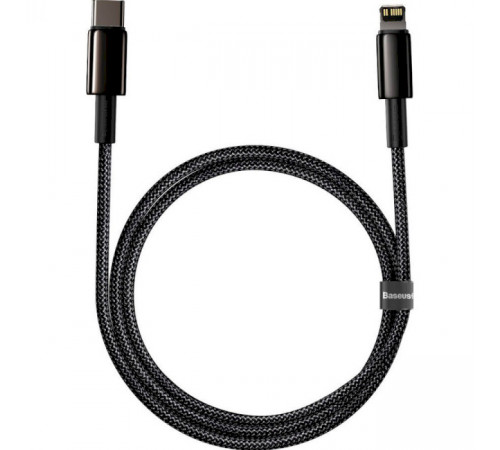 Кабель Baseus Tungsten Gold Fast Charging Data Cable Type-C to iP PD 20W 1m Black (CATLWJ-01)