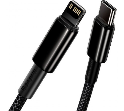 Кабель Baseus Tungsten Gold Fast Charging Data Cable Type-C to iP PD 20W 1m Black (CATLWJ-01)