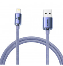 Кабель Baseus Crystal Shine Series Fast Charging Data Cable USB to iP 2.4A 1.2m Purple (CAJY000005)