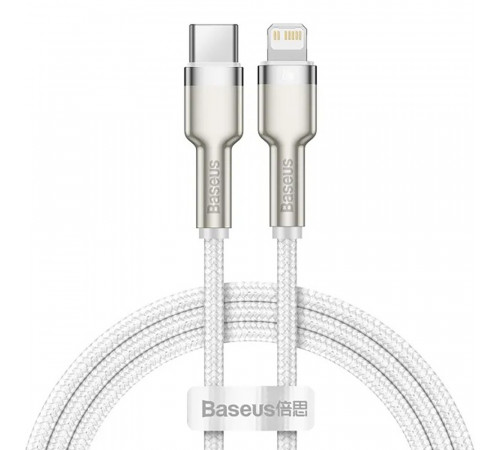 Кабель Baseus Cafule Series Metal Data Cable Type-C to iP PD 20W 1m White (CATLJK-A02)