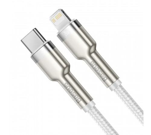 Кабель Baseus Cafule Series Metal Data Cable Type-C to iP PD 20W 1m White (CATLJK-A02)