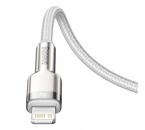 Кабель Baseus Cafule Series Metal Data Cable Type-C to iP PD 20W 1m White (CATLJK-A02)