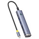 USB-хаб Baseus UltraJoy Series 7-Port HUB AIR Space Grey (Type-C to HDMI4K@60Hz*1+USB3.0*2+PD*1+SD/TF3.0*1+3.5mm*1) (B00052803811-02)