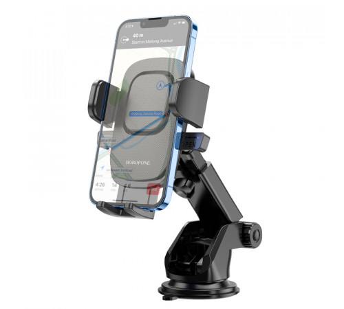 Автотримач для телефона BOROFONE BH60 Dainty center console car holder Black (6974443382754)