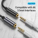 Кабель-перехiдник Baseus Type-C Male to 3.5mm Female Adapter L54 Deep Grey (CATL54-0G)