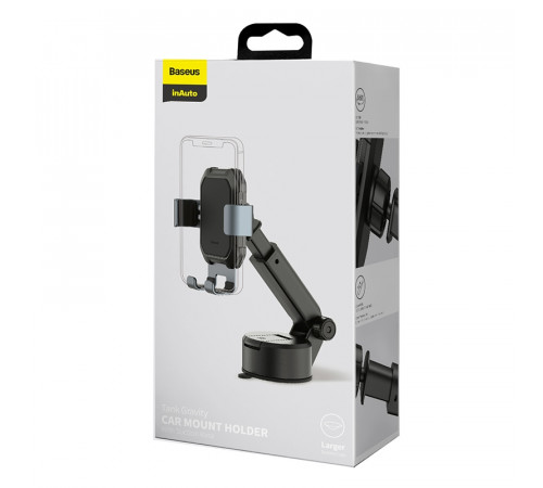 Автотримач для телефона Baseus Tank gravity car mount holder with suction base Tarnish Black (SUYL-TK01)
