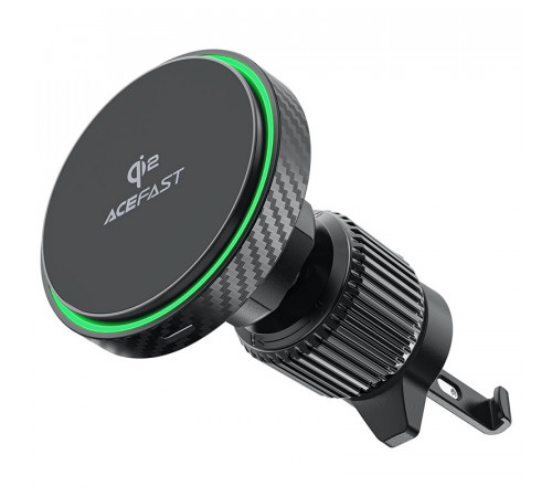 Автотримач для телефона з БЗП ACEFAST D33 Qi2 magnetic wireless charging car holder for air vent Black (6974316280293)