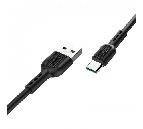 Кабель HOCO X33 Type-C 5A Surge charging data cable Black (6931474706119)