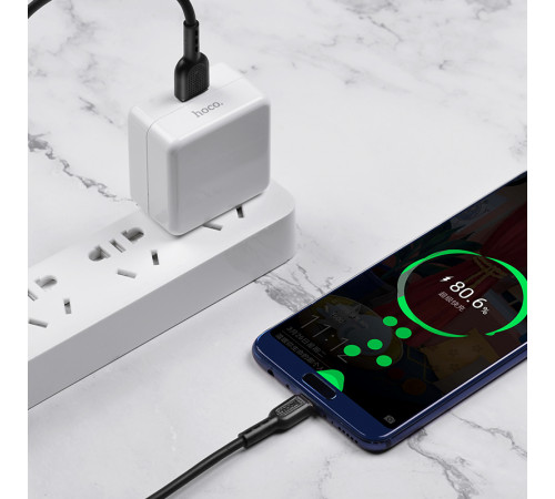 Кабель HOCO X33 Type-C 5A Surge charging data cable Black (6931474706119)
