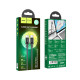 Кабель HOCO X14 Type-C to Type-C 60W, 1m, nylon, aluminum connectors, Black (6931474752215)