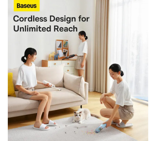 Автомобільний пилосос Baseus A2Pro Car Vacuum Cleaner(6000pa) White (VCAQ040002)