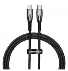Кабель Baseus Glimmer Series Fast Charging Data Cable Type-C to Type-C 100W 1m Black (CADH000701)