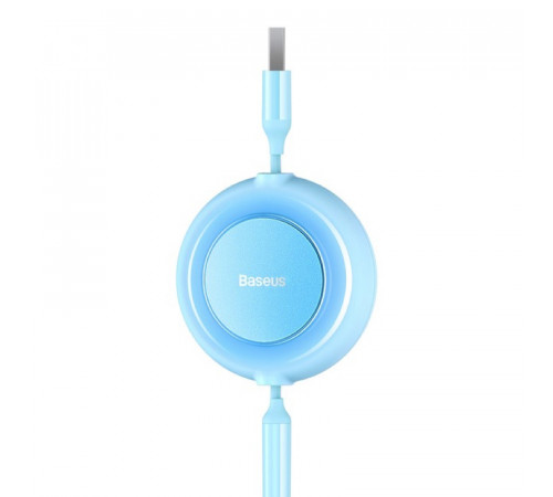 Кабель Baseus Bright Mirror 2 Series Retractable 3-in-1 Fast Charging  Data Cable USB to M+L+C 3.5A 1.1m Sky Blue (CAMJ010017)