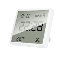 Термогігрометр HOCO HX41 Indoor electronic clock with hygrothermometer White (6942007647830)
