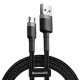 Кабель Baseus Cafule Cable USB For Micro 2.4A 1m Gray+Black (CAMKLF-BG1)
