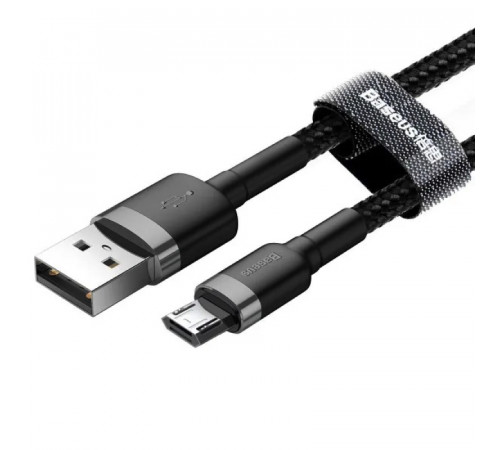 Кабель Baseus Cafule Cable USB For Micro 2.4A 1m Gray+Black (CAMKLF-BG1)