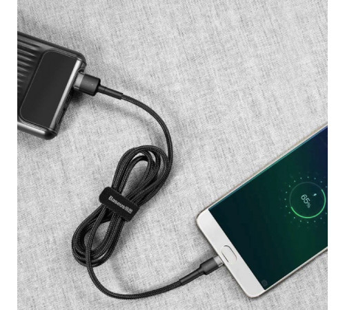 Кабель Baseus Cafule Cable USB For Micro 2.4A 1m Gray+Black (CAMKLF-BG1)