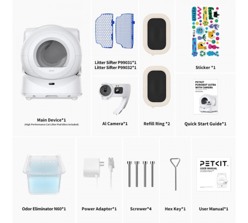 Смарт автоматичний лоток PETKIT Purobot Ultra with Camera (P9903)