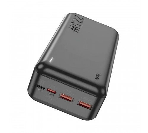Зовнішній акумулятор HOCO J101B Astute 22.5W fully compatible power bank(30000mAh) Black (6931474782519)