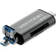 Кардридер Vention USB3.0 Multi-function Card Reader Gray Metal Type (CCHH0) (CCHH0)
