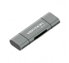 Кардридер Vention USB3.0 Multi-function Card Reader Gray Metal Type (CCHH0) (CCHH0)