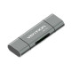 Кардридер Vention USB3.0 Multi-function Card Reader Gray Metal Type (CCHH0) (CCHH0)