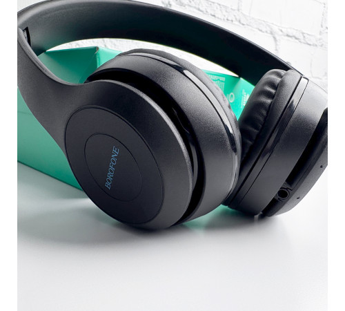 Бездротові накладні навушники BOROFONE BO4 Charming rhyme wireless headphones, Black (6931474709882)