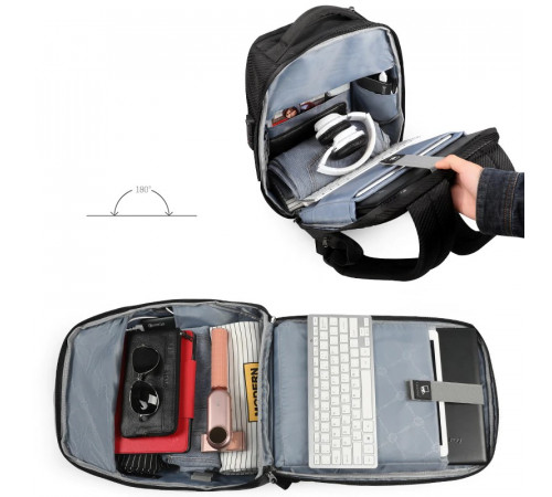Рюкзак Tigernu T-B3655 15.6" Black (T-B3655Black)