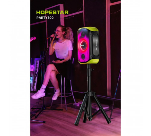 УЦІНКА Колонка HOPESTAR Party 300 з мікрофоном (37,4*17,6*26,0 см) (під ремонт)