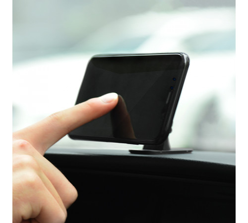 Автотримач для телефона HOCO CA24 Lotto series magnetic automotive center adsorbed holder Black (6957531065593)