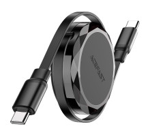 Кабель ACEFAST C13-03 USB-C to USB-C dual retraction charging data cable Black (6974316280132)