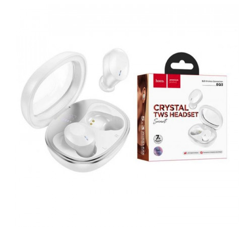 Бездротові навушники TWS HOCO EQ3 Smart White (6931474798565)
