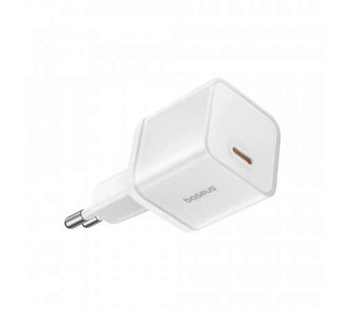 Мережевий зарядний пристрій Baseus  GaN5S Fast Charger 1C 30W EU Moon White (P10162504213-00)