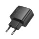 Мережевий зарядний пристрій HOCO CS61A Bright PD30W+QC3.0 charger (EU) Black (6942007638425)