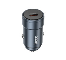 Автомобільний зарядний пристрій HOCO Z57 Glorious single-port PD30W car charger Metal Gray (6942007633048)