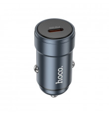 Автомобільний зарядний пристрій HOCO Z57 Glorious single-port PD30W car charger Metal Gray (6942007633048)