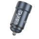 Автомобільний зарядний пристрій HOCO Z57 Glorious single-port PD30W car charger Metal Gray (6942007633048)