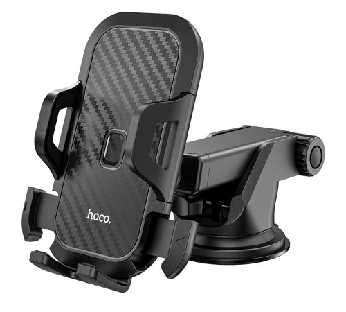 Автотримач для телефона HOCO CA76 Touareg one-touch center console car holder Black (6931474742568)