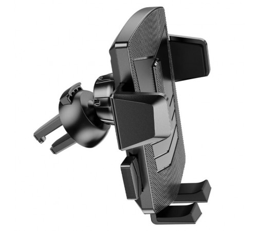 Автотримач для телефона HOCO CA86 Davy one-button air outlet car holder Black (6931474751485)