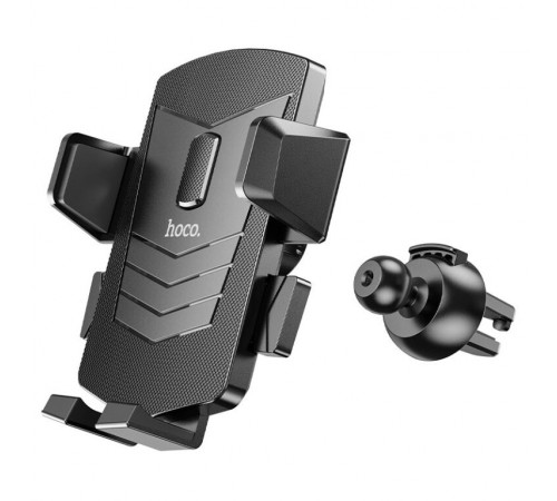 Автотримач для телефона HOCO CA86 Davy one-button air outlet car holder Black (6931474751485)