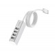 USB-хаб HOCO HB1 4USB Line machine Silver (6957531038146)