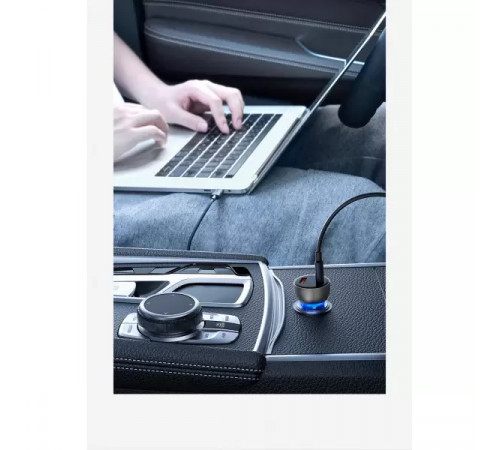 Автомобільний зарядний пристрій Baseus Particular Digital Display QC+PPS Dual Quick Charger Car Charger 65W Shallow tarnish (CCKX-C0A)